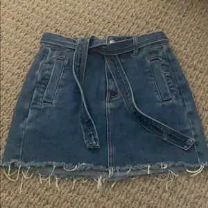 pacsun jean skirt